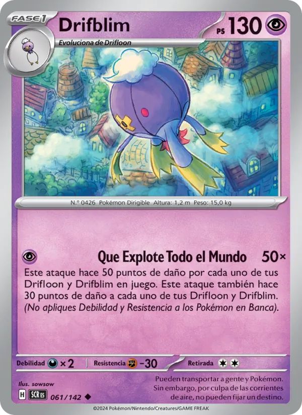 Carta Drifblim de la expansión Corona Astral, número 061/142
