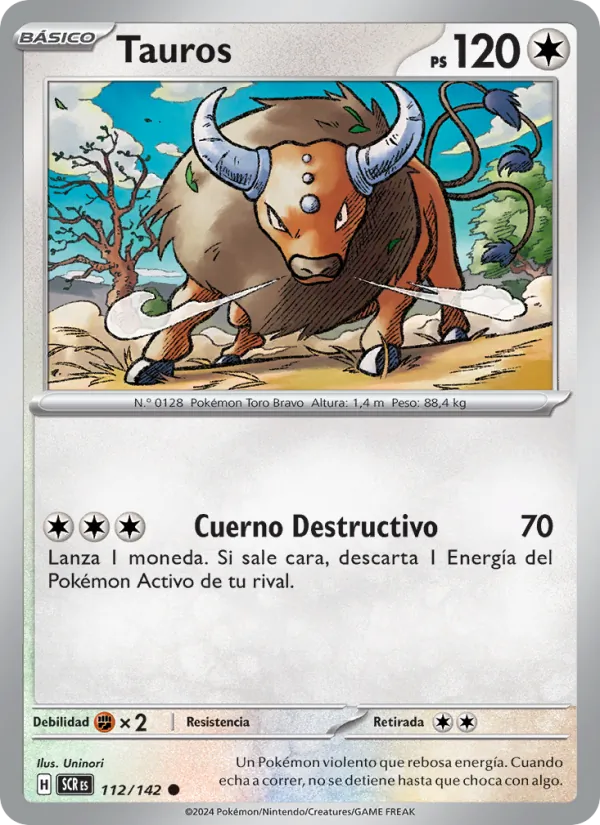 Carta Tauros de la expansión Corona Astral, número 112/142