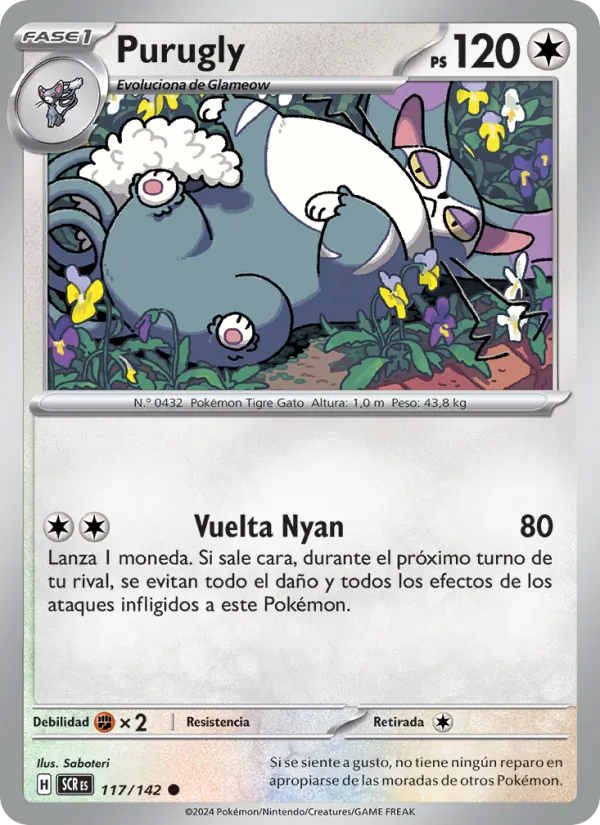 Carta Purugly de la expansión Corona Astral, número 117/142