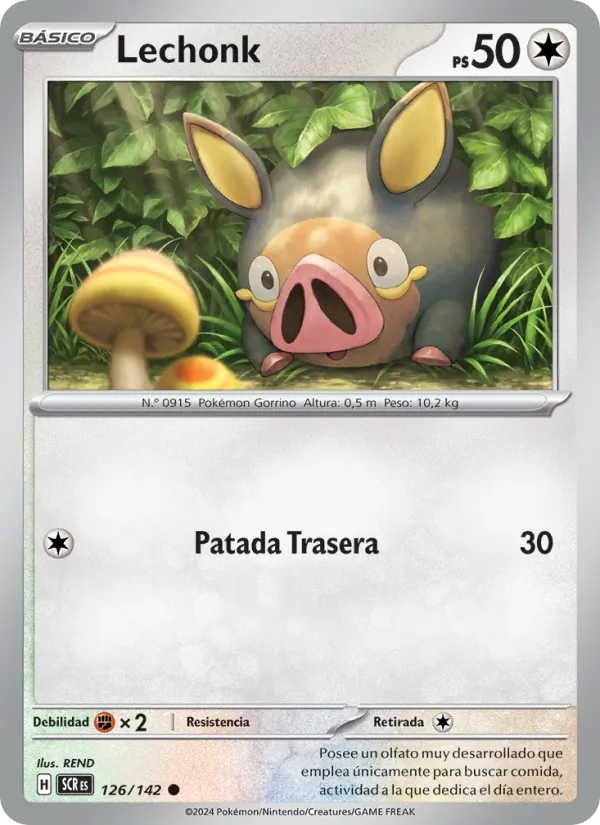 Carta Lechonk de la expansión Corona Astral, número 126/142
