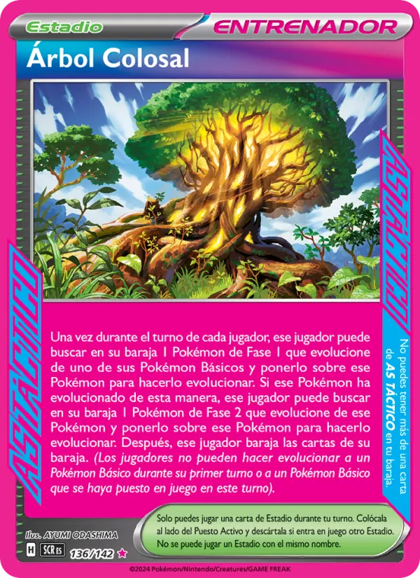 Carta Árbol Colosal de la expansión Corona Astral, número 136/142