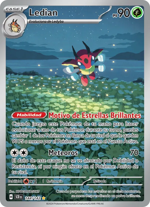 Carta Ledian de la expansión Corona Astral, número 144/142
