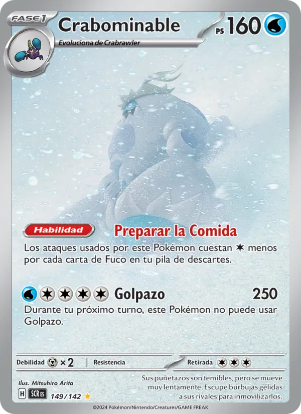Carta Crabominable de la expansión Corona Astral, número 149/142
