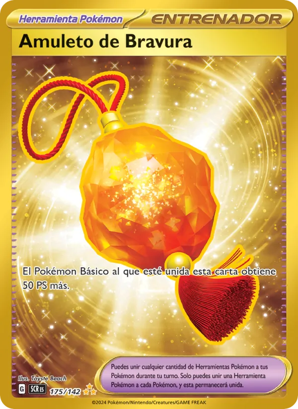 Carta Amuleto de Bravura de la expansión Corona Astral, número 175/142