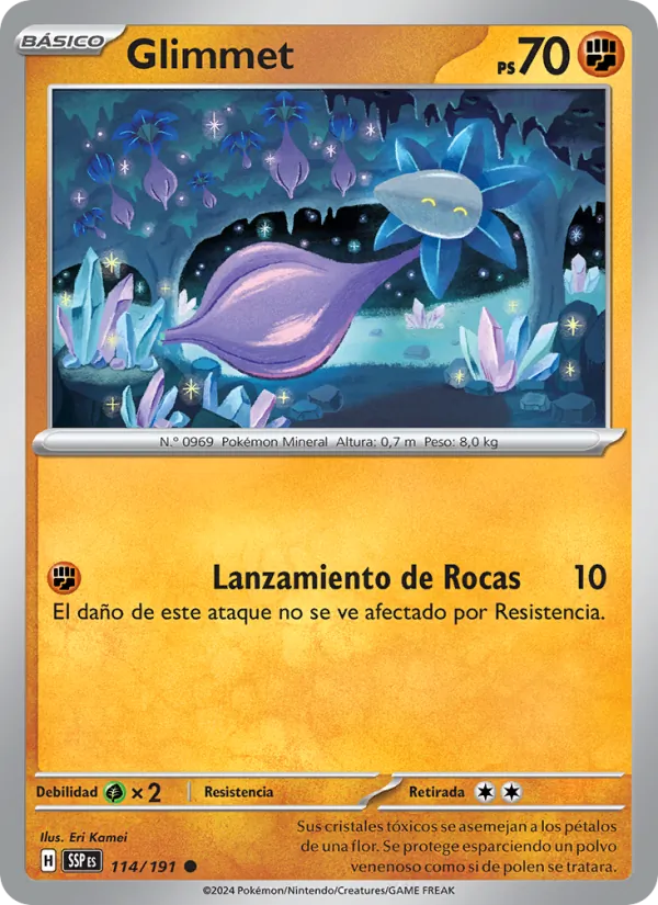 Carta Glimmet de la expansión Chispas Fulgurantes, número 114/191