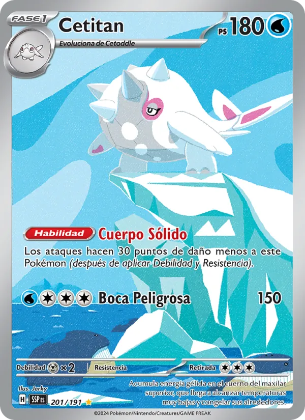 Carta Cetitan de la expansión Chispas Fulgurantes, número 201/191