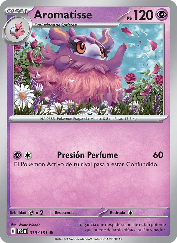 Carta Aromatisse de la expansión Evoluciones Prismáticas, número 039/131