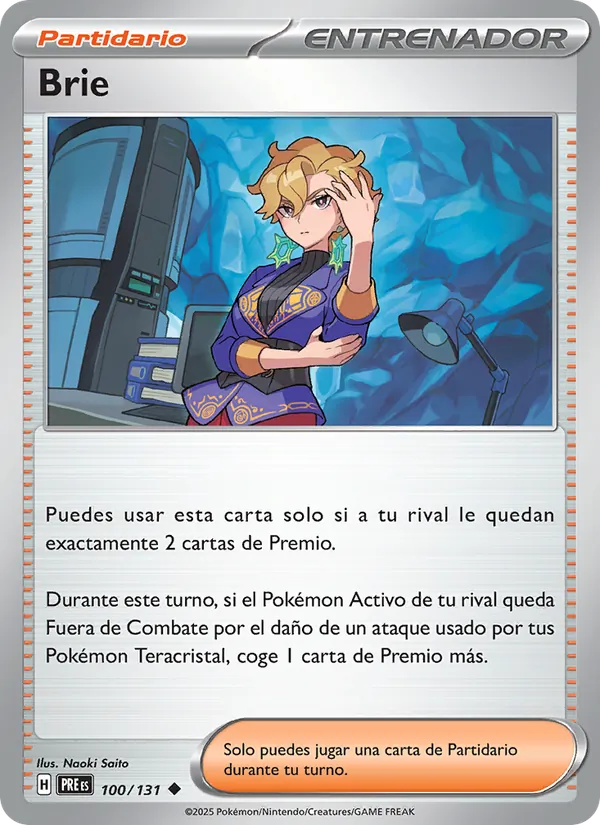 Carta Brie de la expansión Evoluciones Prismáticas, número 100/131