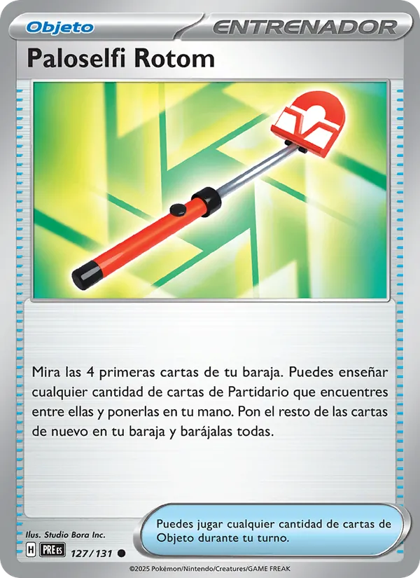 Carta Paloselfi Rotom de la expansión Evoluciones Prismáticas, número 127/131