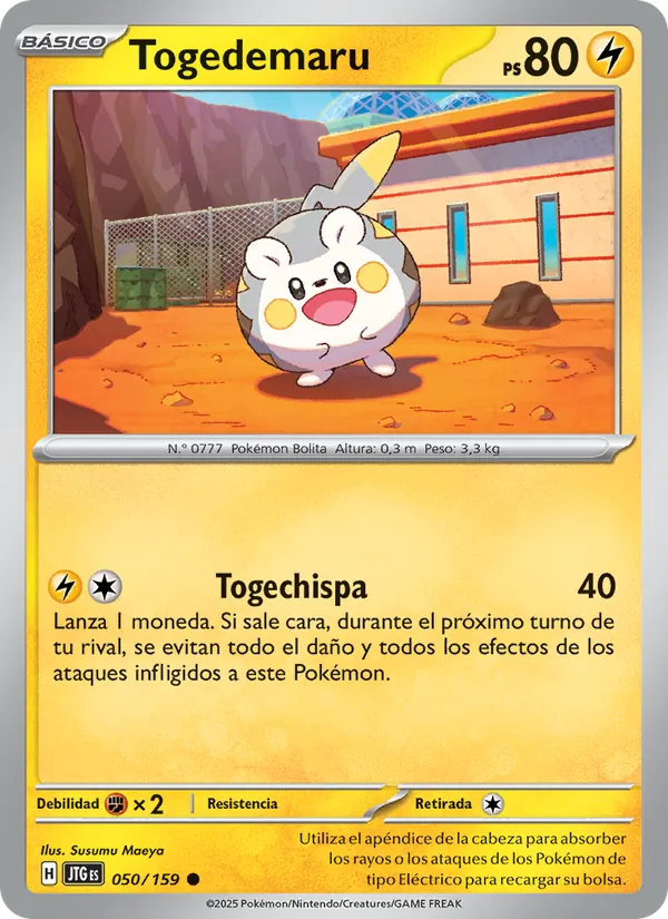 Carta Togedemaru de la expansión Juntos de Aventuras, número 050/159