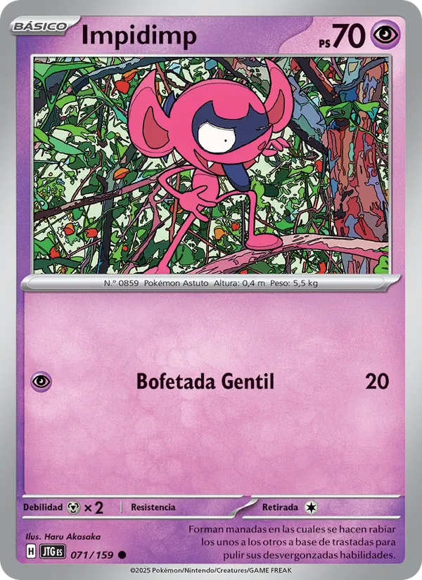 Carta Impidimp de la expansión Juntos de Aventuras, número 071/159
