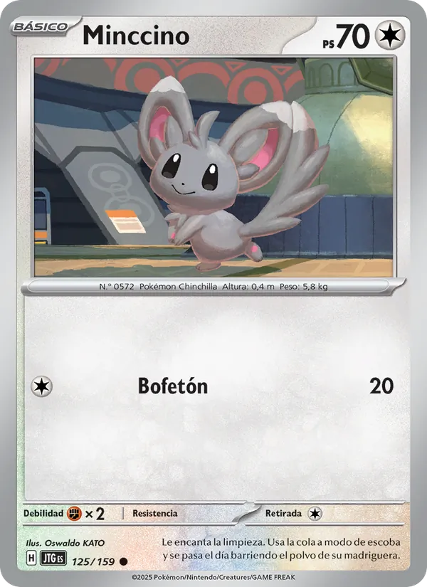 Carta Minccino de la expansión Juntos de Aventuras, número 125/159