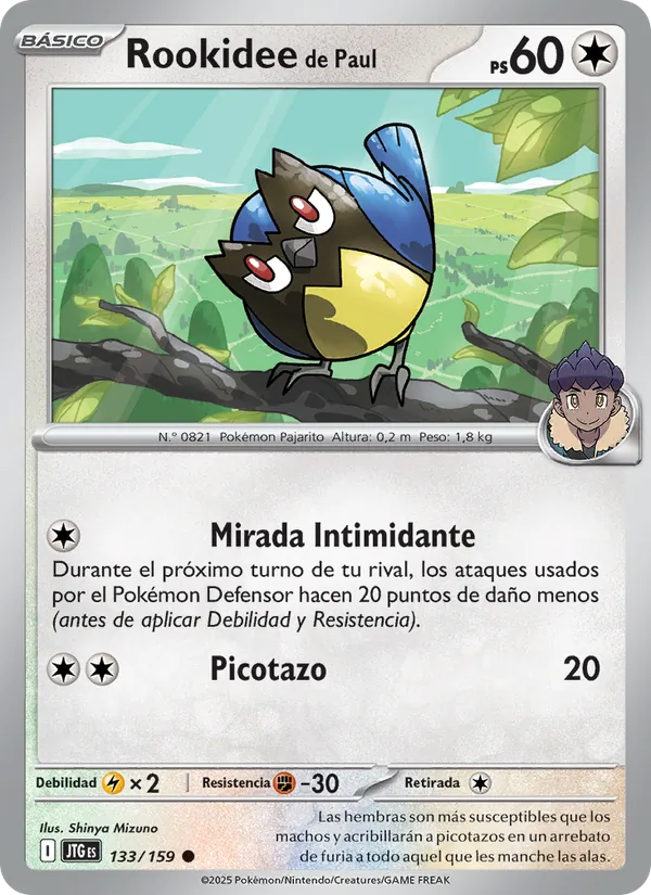 Carta Rookidee de Paul de la expansión Juntos de Aventuras, número 133/159