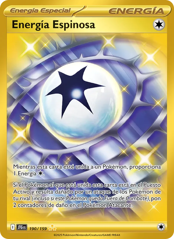 Carta Energía Espinosa de la expansión Juntos de Aventuras, número 190/159