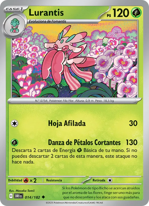 Carta Lurantis de la expansión Rivales Predestinados, número 014/182