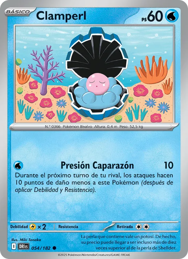 Carta Clamperl de la expansión Rivales Predestinados, número 054/182