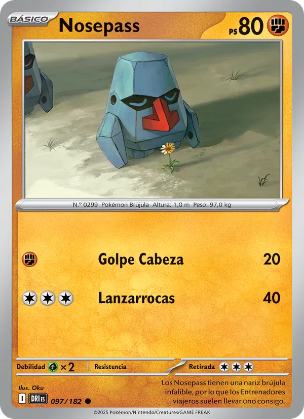 Carta Nosepass de la expansión Rivales Predestinados, número 097/182
