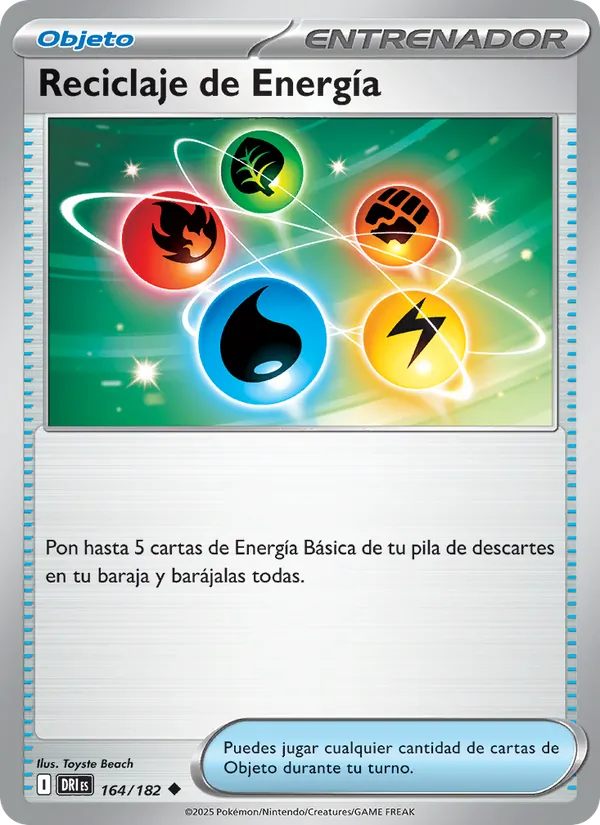 Carta Reciclaje de Energía de la expansión Rivales Predestinados, número 164/182