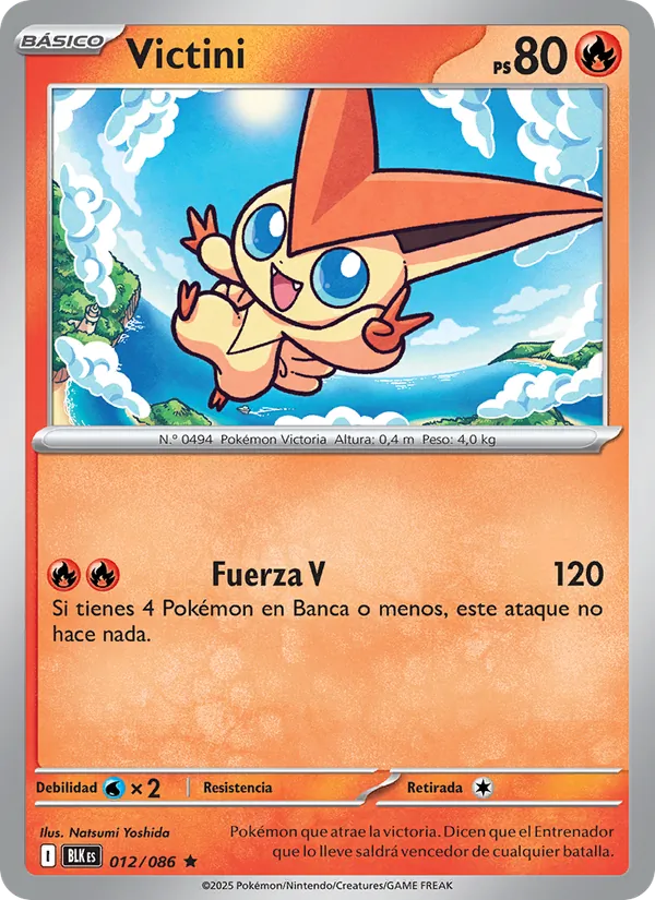 Carta Victini de la expansión Fulgor Negro, número 012/86