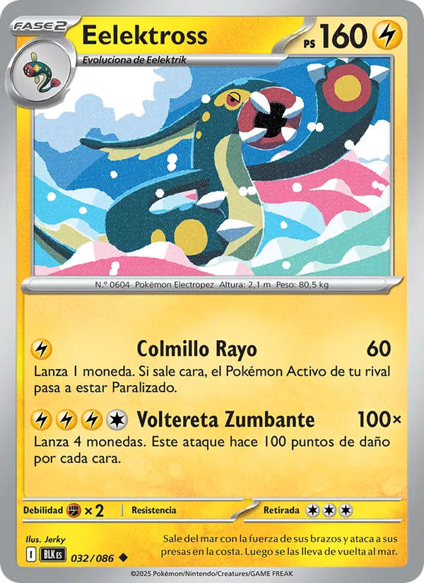 Carta Eelektross de la expansión Fulgor Negro, número 032/86