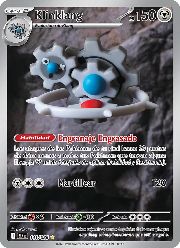 Carta Klinklang de la expansión Fulgor Negro, número 141/86