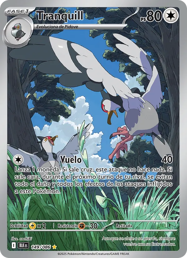 Carta Tranquill de la expansión Fulgor Negro, número 149/86