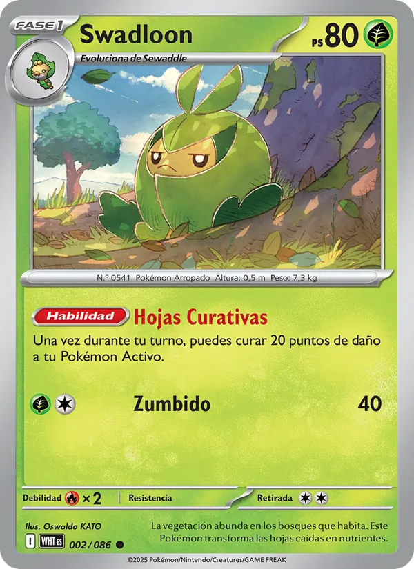 Carta Swadloon de la expansión Llama Blanca, número 002/86