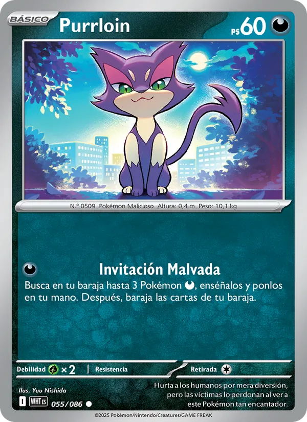 Carta Purrloin de la expansión Llama Blanca, número 055/86