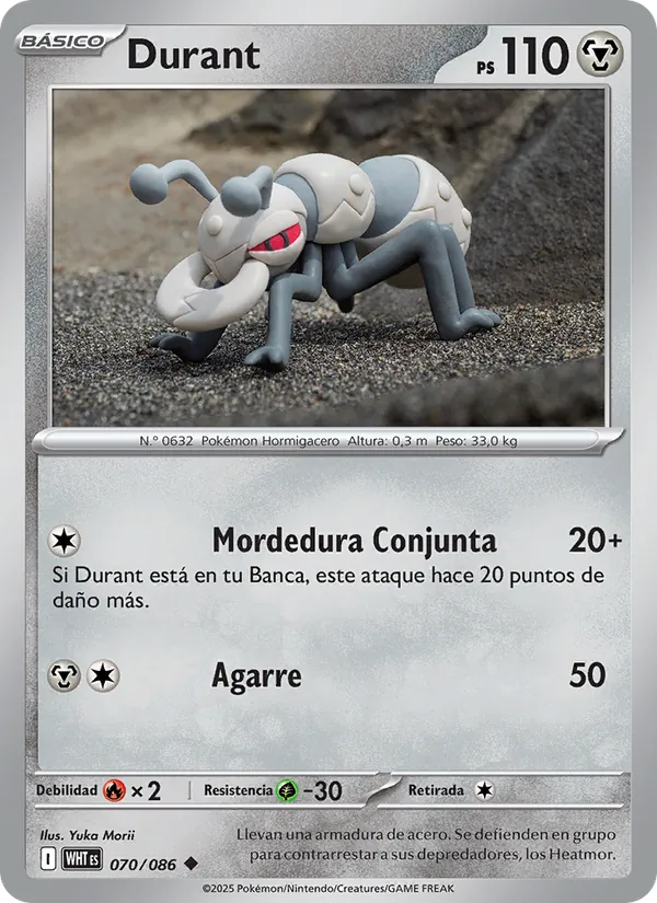Carta Durant de la expansión Llama Blanca, número 070/86