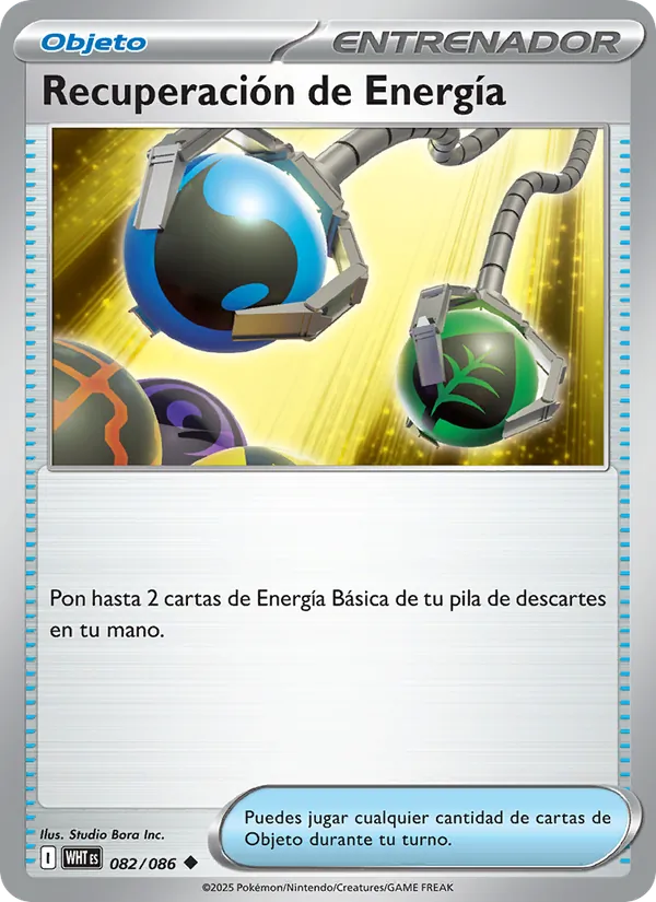 Carta Recuperación de Energía de la expansión Llama Blanca, número 082/86