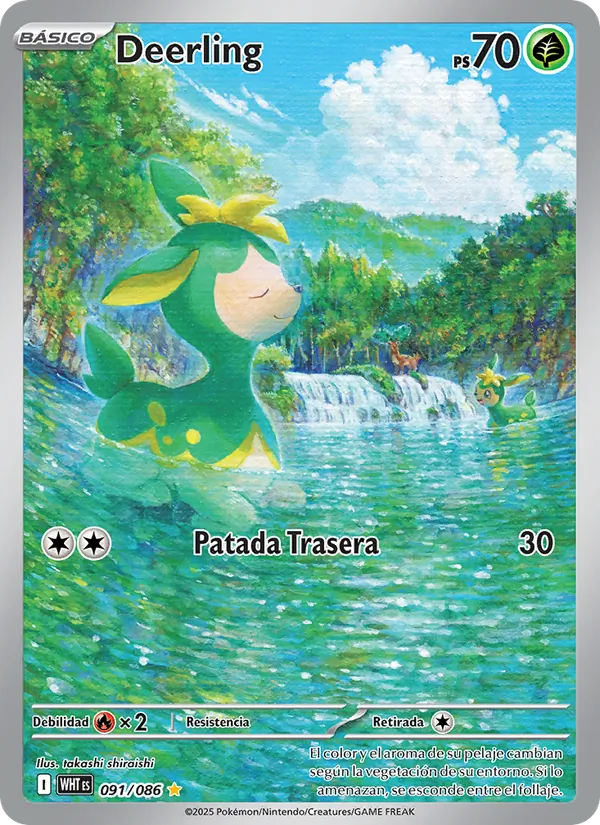 Carta Deerling de la expansión Llama Blanca, número 091/86