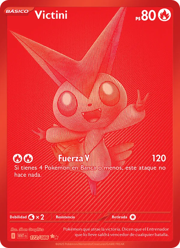 Carta Victini de la expansión Llama Blanca, número 172/86