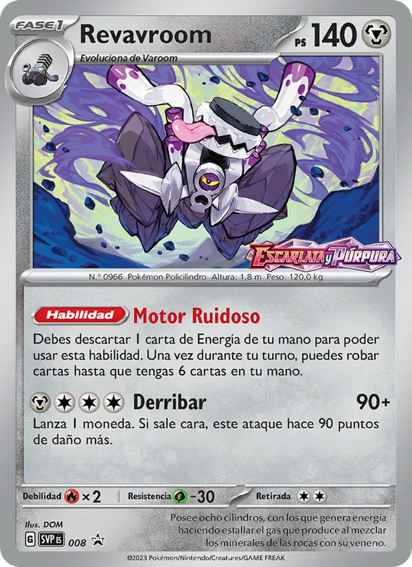 Carta Revavroom de la expansión SVP Black Star Promos, número 008/225