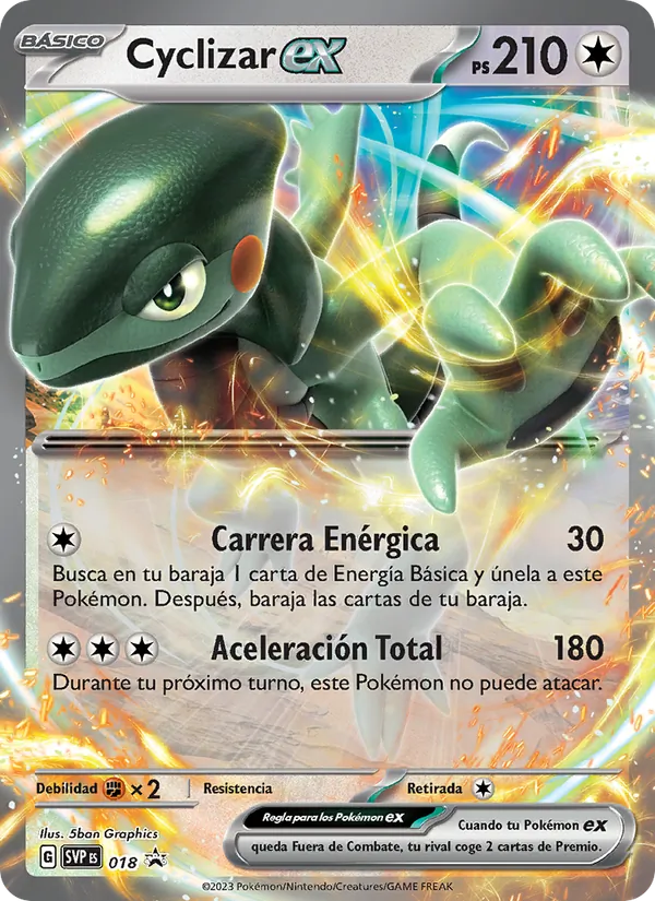 Carta Cyclizar ex de la expansión SVP Black Star Promos, número 018/225