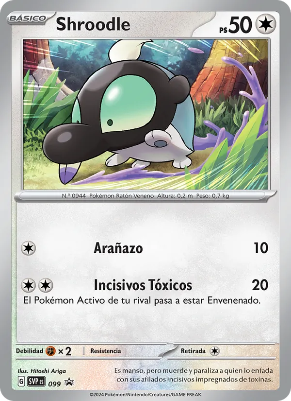 Carta Shroodle de la expansión SVP Black Star Promos, número 099/225
