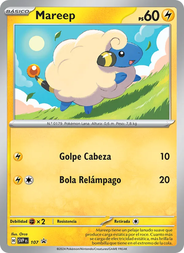 Carta Mareep de la expansión SVP Black Star Promos, número 107/225