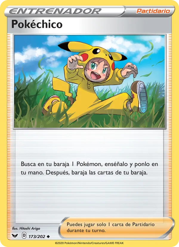 Carta Pokéchica de la expansión Espada y Escudo, número 173/202