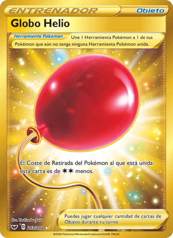Carta Globo Helio de la expansión Espada y Escudo, número 213/202