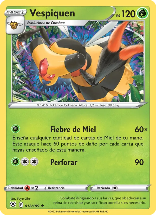 Carta Vespiquen de la expansión Resplandor Astral, número 012/189