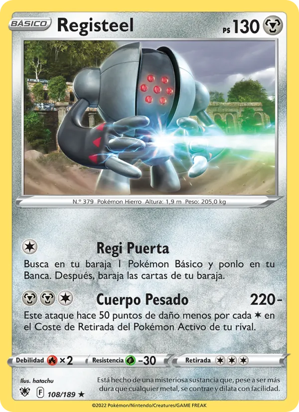 Carta Registeel de la expansión Resplandor Astral, número 108/189