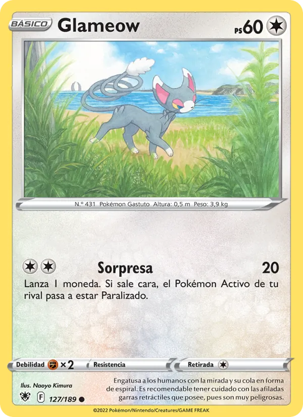 Carta Glameow de la expansión Resplandor Astral, número 127/189