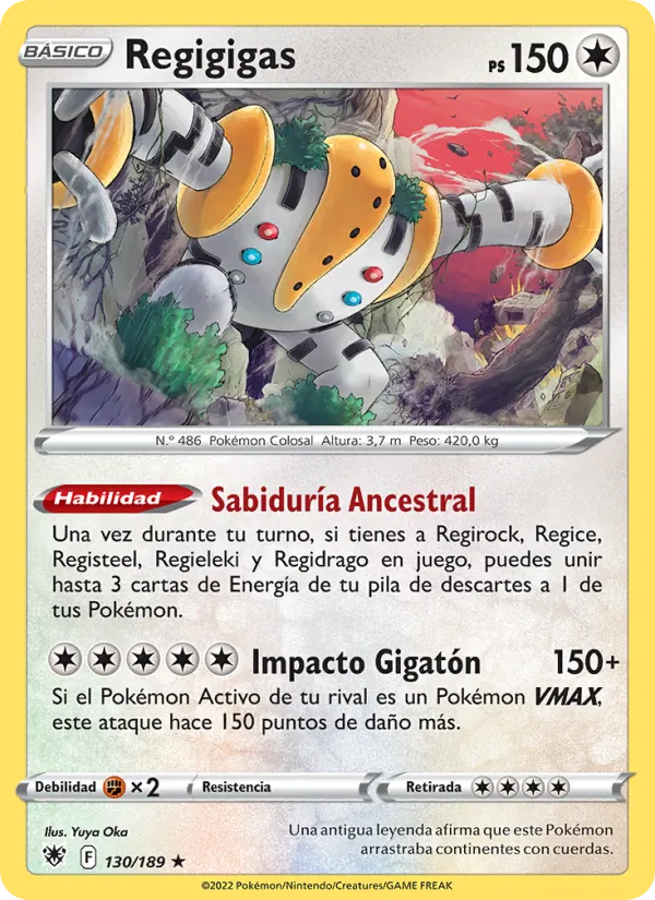 Carta Regigigas de la expansión Resplandor Astral, número 130/189