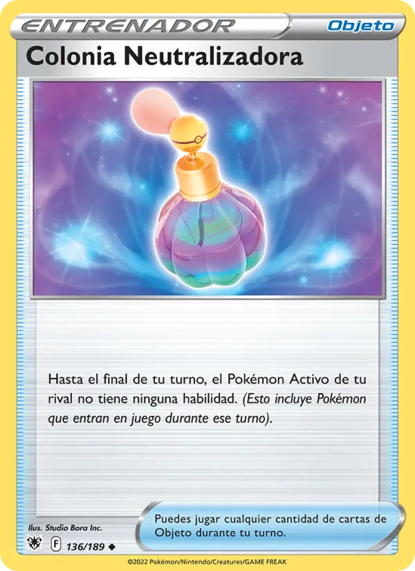 Carta Colonia Neutralizadora de la expansión Resplandor Astral, número 136/189