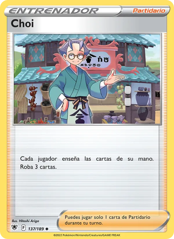 Carta Choi de la expansión Resplandor Astral, número 137/189