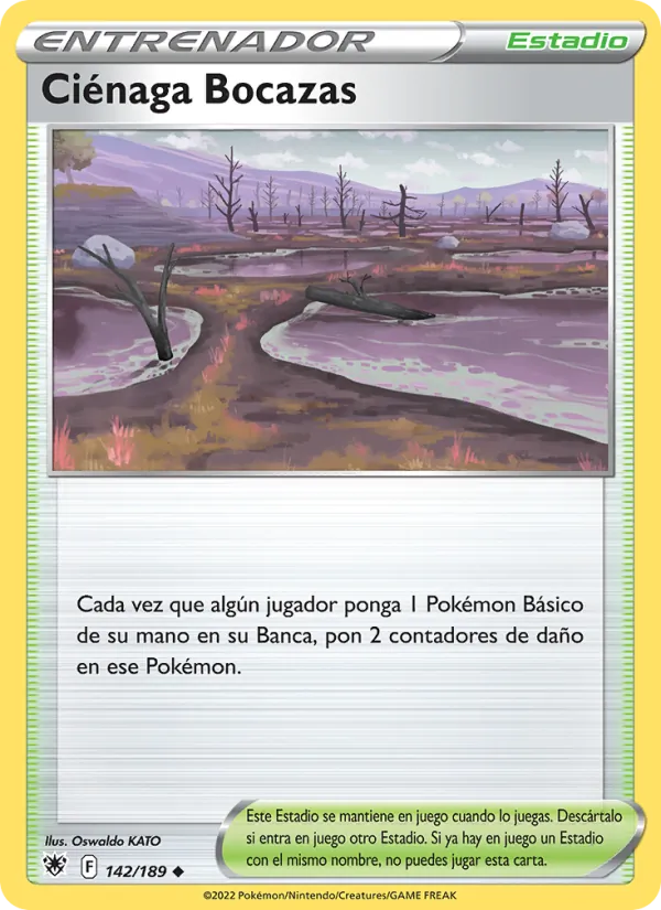 Carta Ciénaga Bocazas de la expansión Resplandor Astral, número 142/189