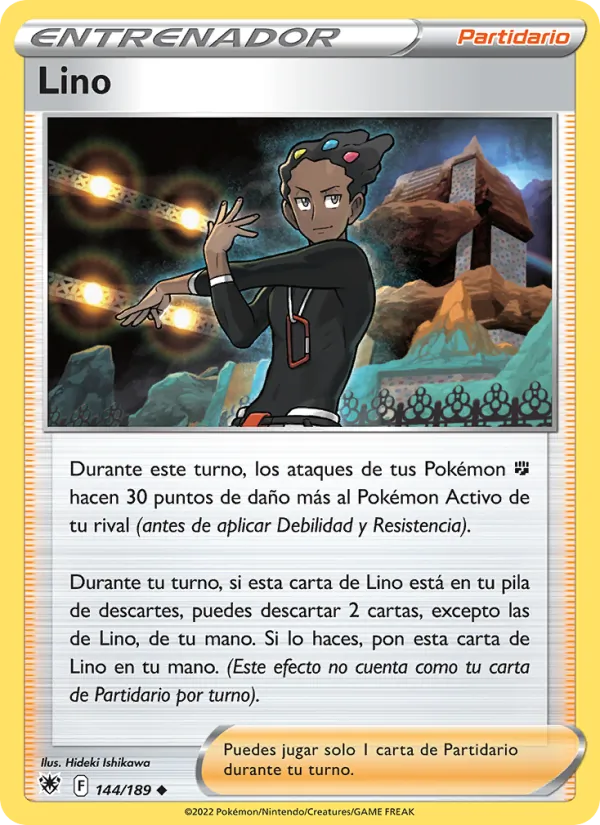 Carta Lino de la expansión Resplandor Astral, número 144/189