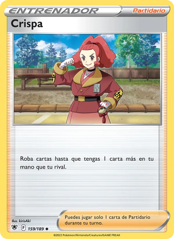 Carta Crispa de la expansión Resplandor Astral, número 159/189