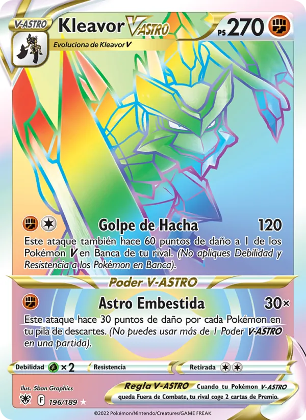 Carta Kleavor V-ASTRO de la expansión Resplandor Astral, número 196/189