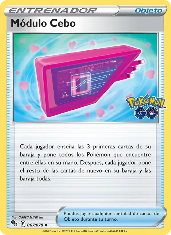 Carta Módulo Cebo de la expansión Pokémon GO, número 067/78