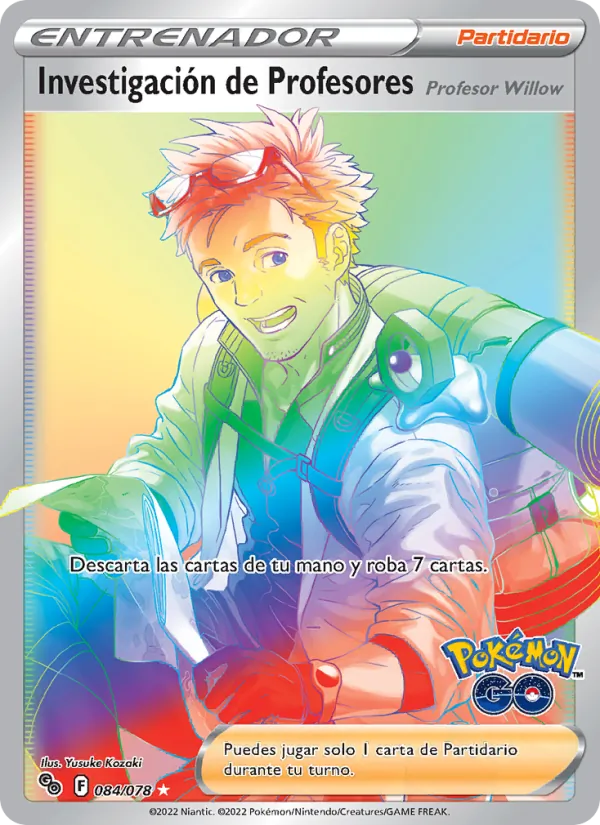 Carta Investigación de Profesores de la expansión Pokémon GO, número 084/78